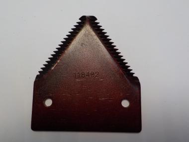 Сегмент ножа 118492, верхняя грубая насечка, MacDon, аналог 41830, 118479, 118491, 118493