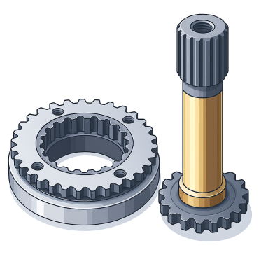 Вал-комплект 50-14-113СБ Т-170; Т-130 ЧАЗ