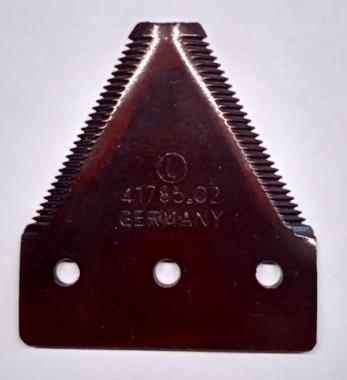 Сегмент ножа 41785.02, мелкая насечка, Claas, аналог 6762341, 611203