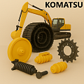 002 Запасные части к экскаваторам KOMATSU