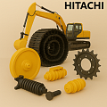 004 Запасные части к экскаваторам HITACHI