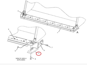 Кромка режущая концевая 167-7430 схема